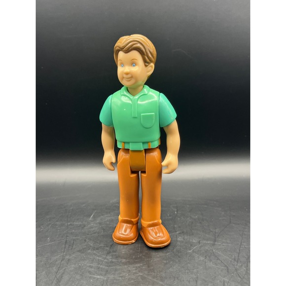 Little Tikes Figure Doll Father Dad Man Green Shirt Brown Pants Grand Mansion - Picture 1 of 5